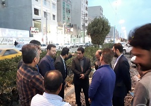 بازدید معاون فنی عمرانی استاندار خوزستان از نوار حفاری‌های شرکت آبفا
