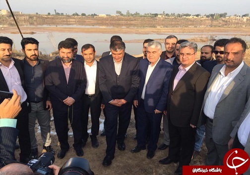 آغاز ساخت پل عنافچه با حضور وزیر راه و شهرسازی