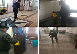 ضدعفونی مدارس مهاباد برای پیشگیری از کرونا آغاز شد
