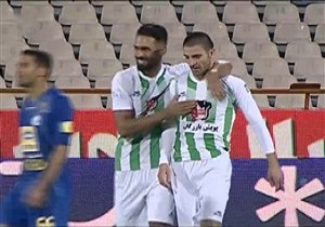 گل اول ذوب آهن به استقلال + فیلم