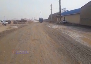 نگاهی به وضع جاده روستای «زین‌آباد» در قزوین + فیلم