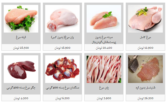 بازوی کبابی ساده در غرفه های تره بار چند قیمت است؟