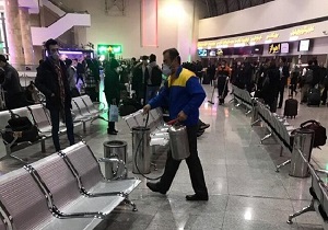 پایانه مسافربری تبریز ضد عفونی شد