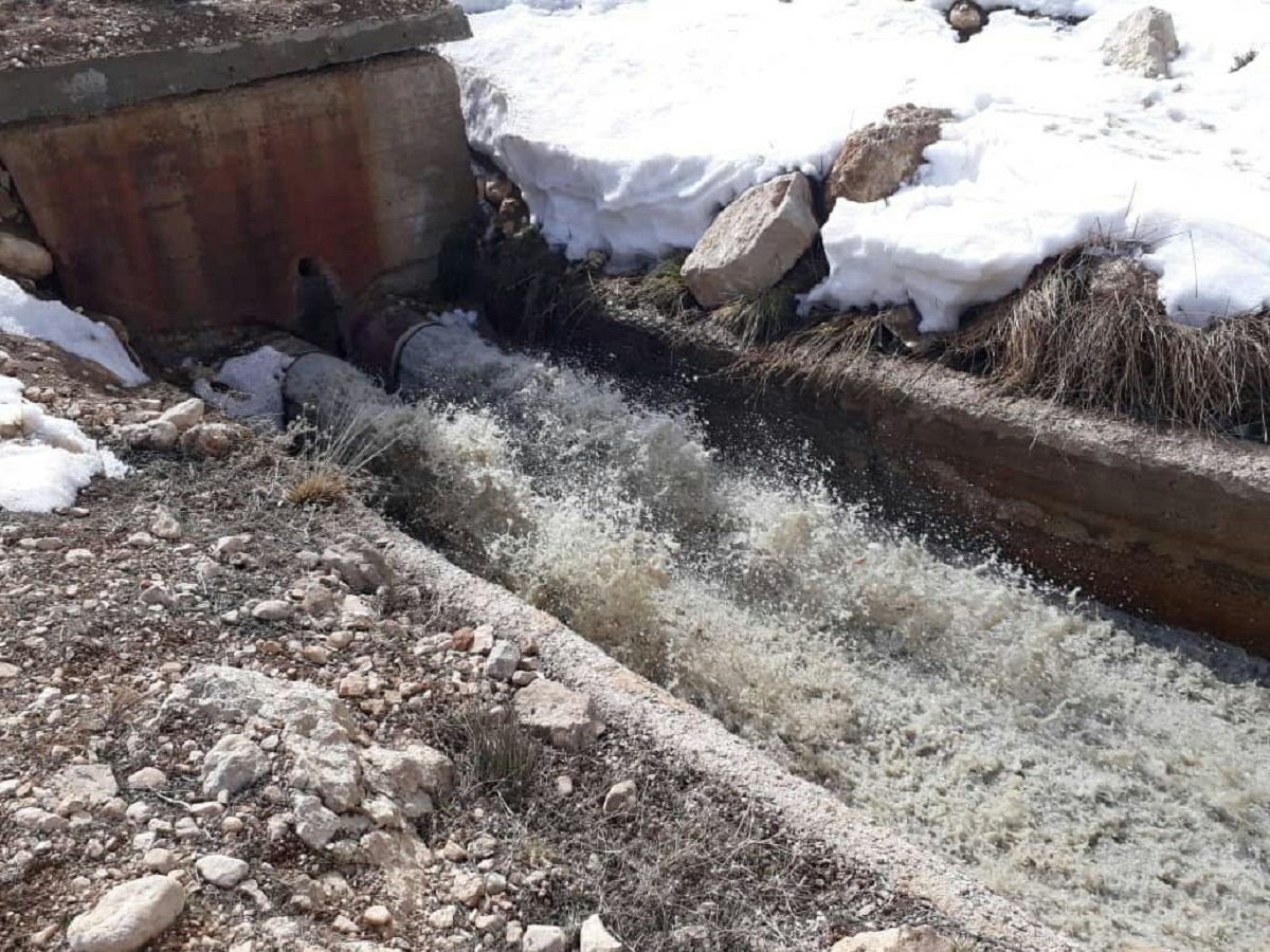 بازگشایی دریچه تخلیه سد خاکی روستای نصیرآباد