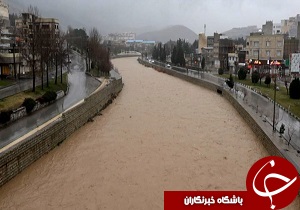 دبی رودخانه «خرم‌آباد» هر لحظه در حال افزایش است