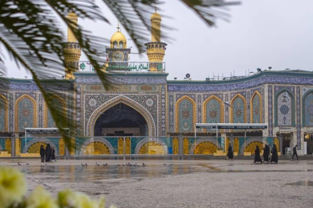 تصاویری زیبا از بارش باران در بین الحرمین