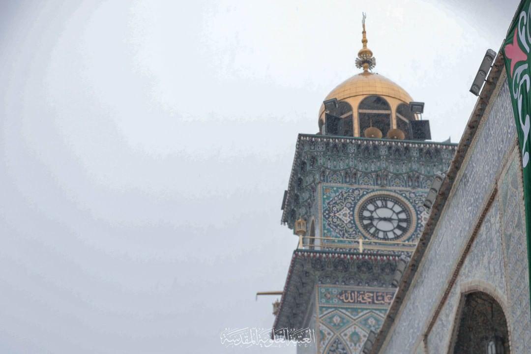 لحظه نزول رحمت الهی در صحن و سرای حرم امیرالمومنین (ع)