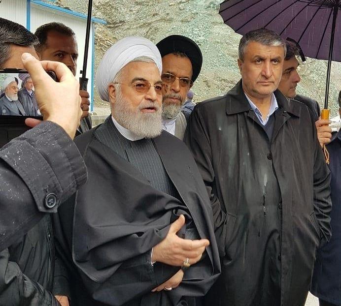 تصاویری اتوبان تهران-شمال در اینستاگرام رئیس جمهور