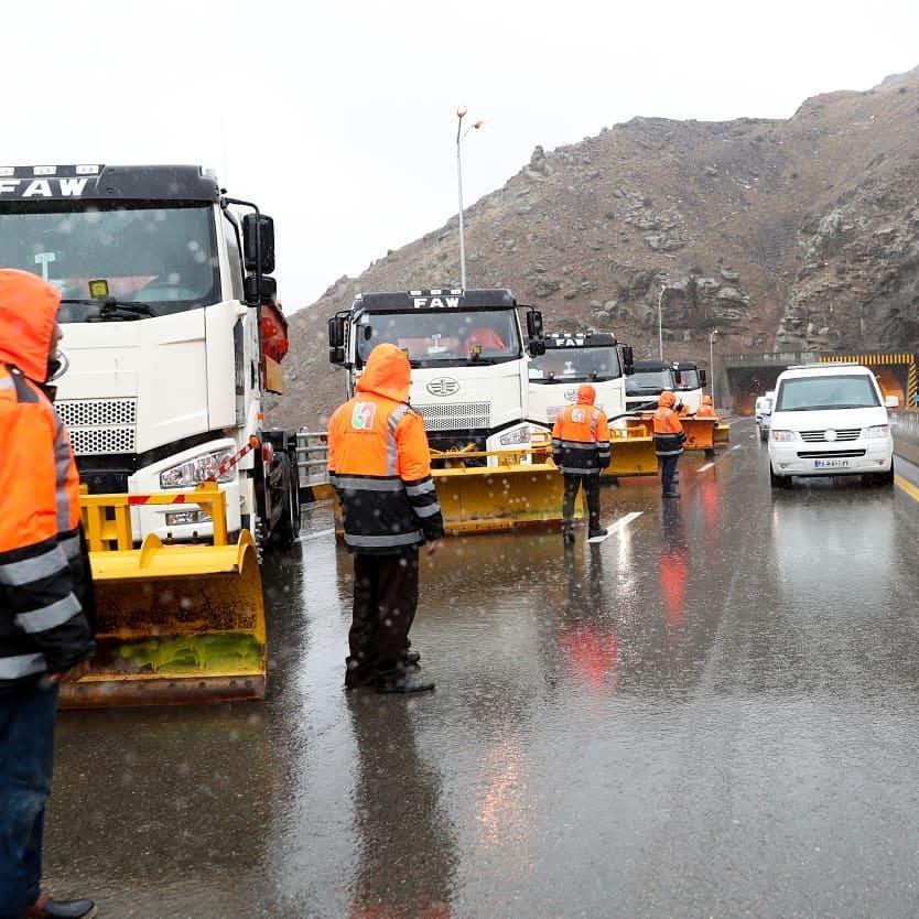 تصاویری اتوبان تهران-شمال در اینستاگرام رئیس جمهور