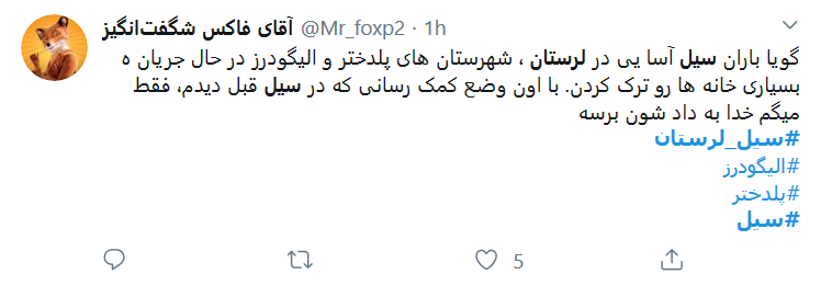 به فکر #سیل_لرستان باشیم