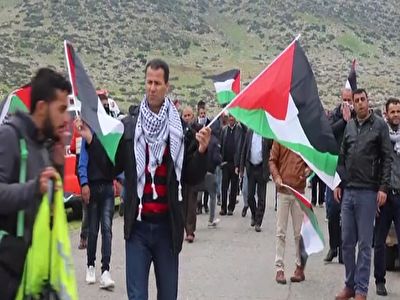 اعتراض فلسطینی&zwnj;ها به محاصره منطقه الاغوار توسط رژیم صهیونیستی + فیلم