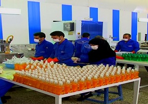 راه اندازی خط تولید محلول ضدعفونی دست در قاین