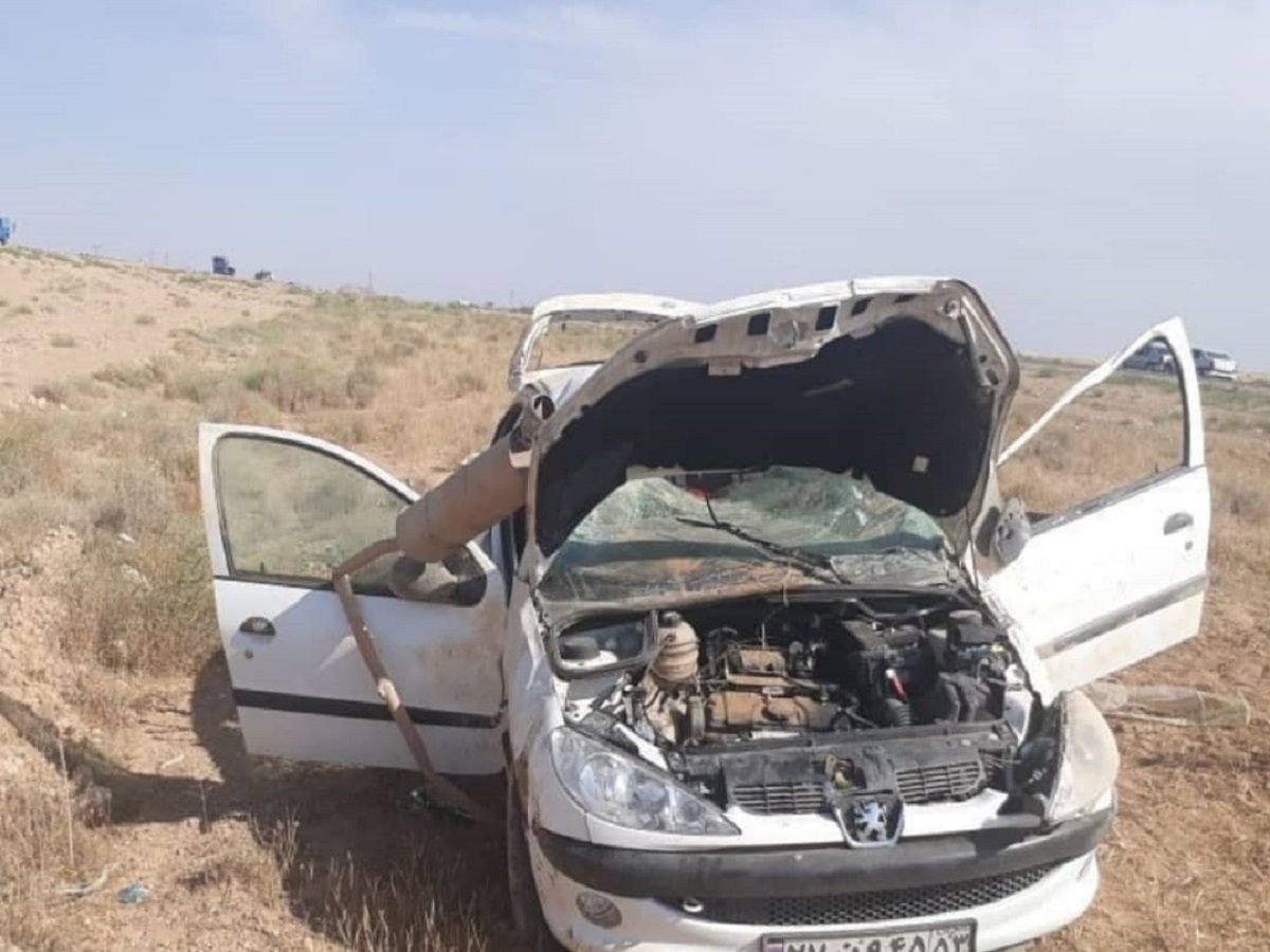 تخطی از سرعت مطمئنه جان راننده را گرفت