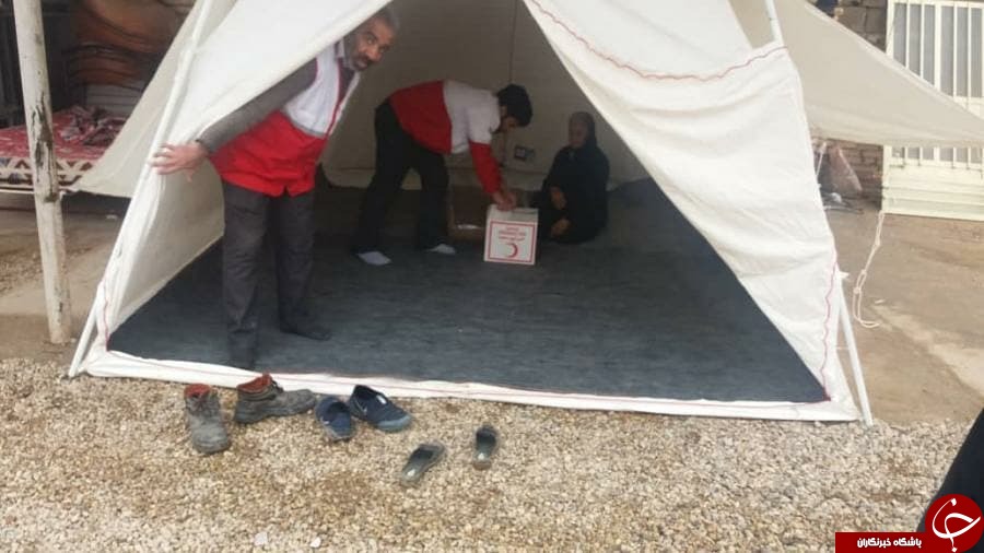 امدادرسانی هلال احمر خوزستان به ۳۵۰ نفر در مناطق متاثر از بارش باران