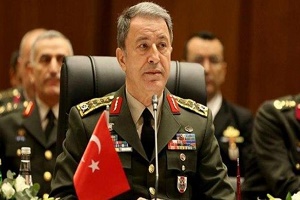 وزیر دفاع ترکیه: به بیش از ۲۰۰ پایگاه سوری حمله کردیم