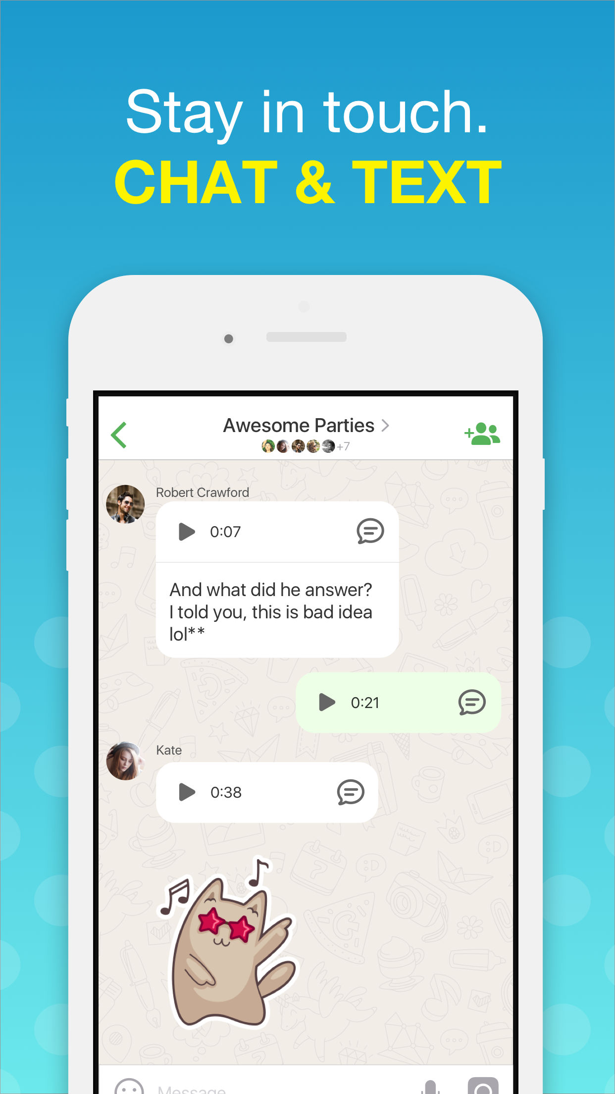 دانلود برنامه Agent: chat & video calls 8.4 - برنامه تماس تصویری رایگان