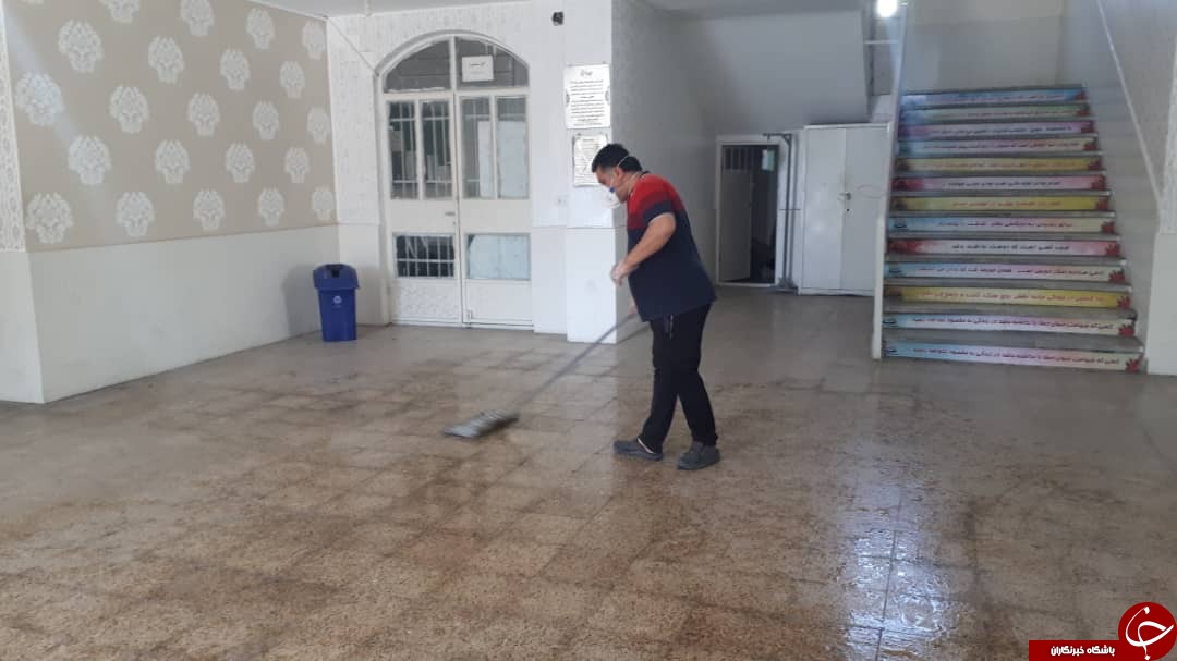 مدارس ناحیه یک اهواز ضد عفونی شدند