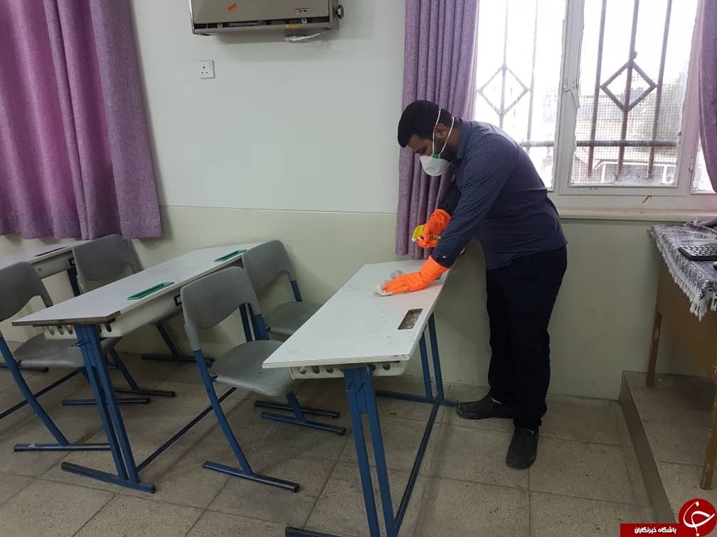 مدارس ناحیه یک اهواز ضد عفونی شدند