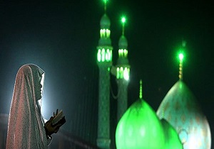 مراسم احیای نیمه شعبان در امامزادگان باقریه بیرجند برگزار شد