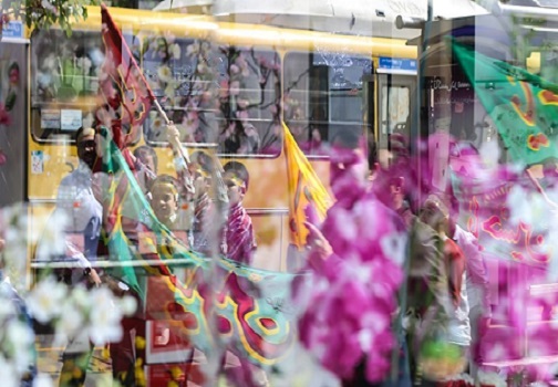 برگزاری جشن خیابانی برای امام زمان در تبریز