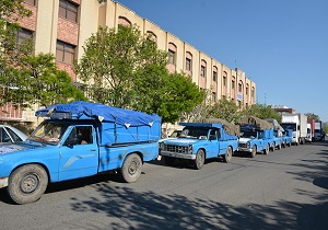 ارسال بیست و ششمین کاروان کمک‌های مردمی قزوین برای سیل زدگان