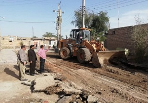 آغاز عملیات زیرسازی و آسفالت خیابان‌ها و معابر کوی شماریه بستان