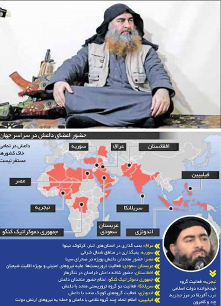 ابوبکر البغدادی در تدارک پلتفرم متحرک جهانی برای تروریست&zwnj;های داعش/ شیطان ظاهر می&zwnj;شود!