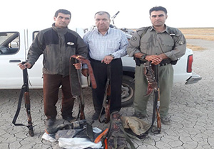 دستگیری ۳ شکارچی متخلف زنده گیری کبک در مهاباد