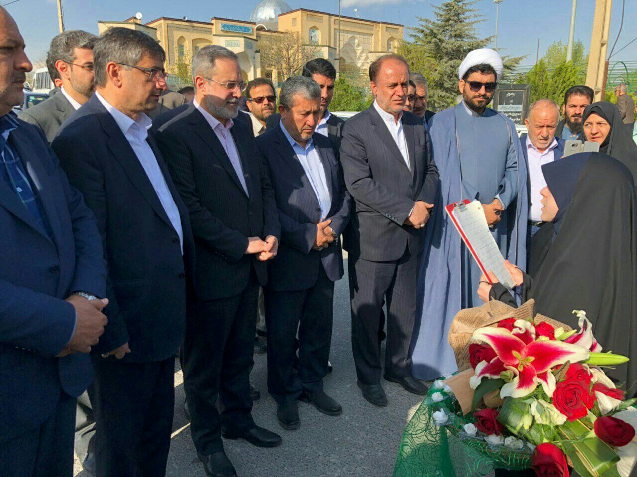 حضور وزیر آموزش و پرورش در گلزار شهدای همدان