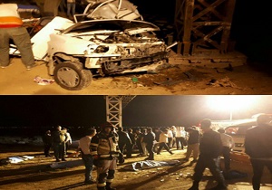 ۲ کشته بر اثر واژگونی خودرو در قزوین