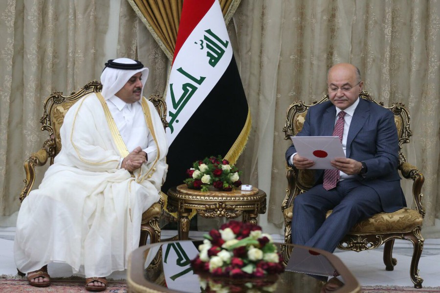 برهم صالح: همکاری عراق و قطر به نفع و امنیت کل منطقه است