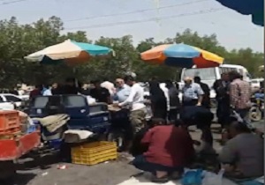 مشکلات برپایی جمعه بازار در اهواز + فیلم