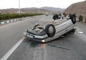دو کشته و یک مجروح در اثر واژگونی سواری پژو