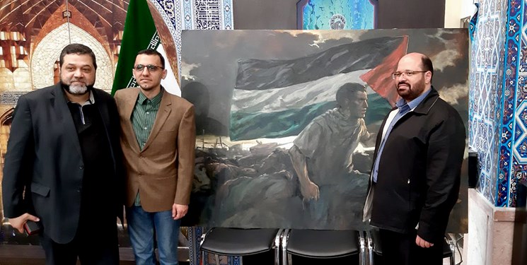 حسن روح&zwnj;الامین اثرش با موضوع فلسطین را به جنبش حماس اهدا کرد