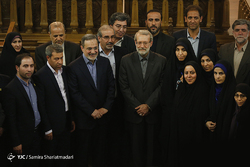 دیدار بشیر الحداد با علی لاریجانی