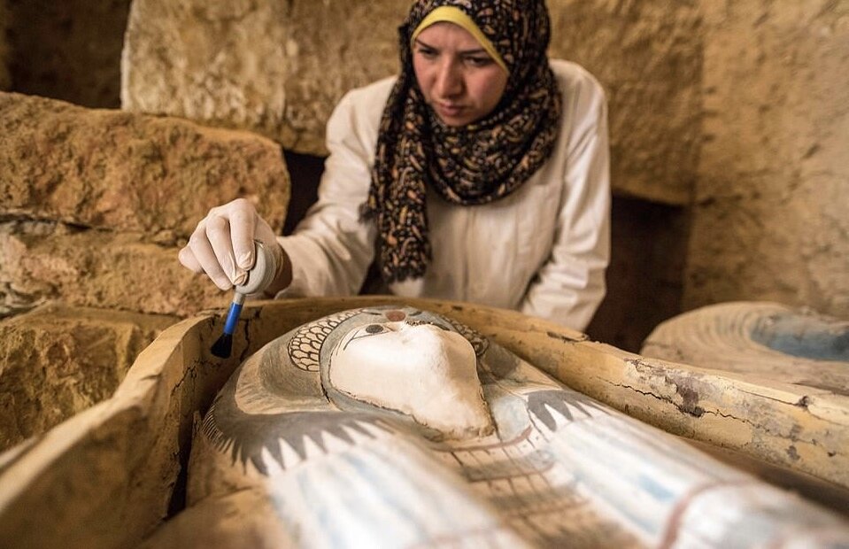 کشف دو مقبره عجیب در اهرام مصر + تصاویر