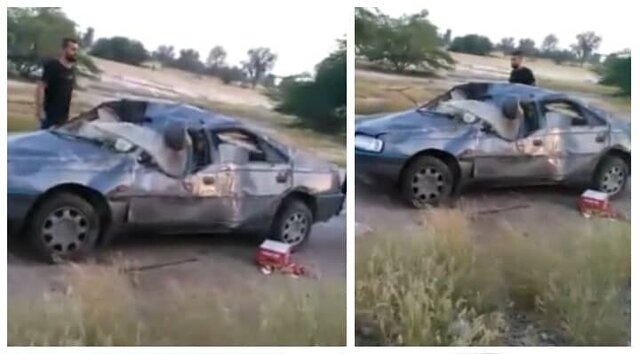 توضیحات پلیس هرمزگان درباره فیلم واژگونی خودروی حامل مشروبات الکلی در میناب