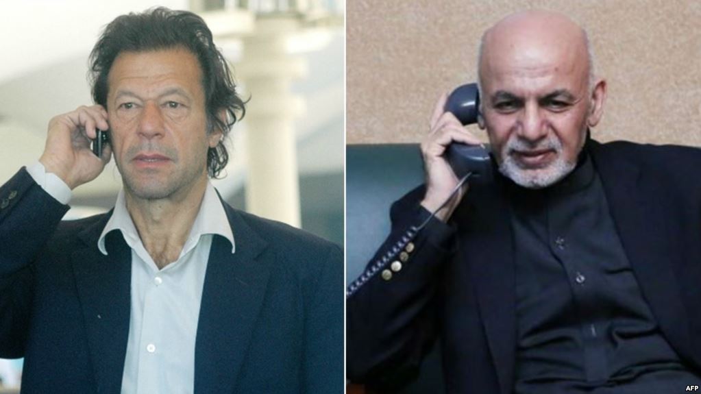 اشرف غنی و عمران خان تلفنی گفتگو کردند