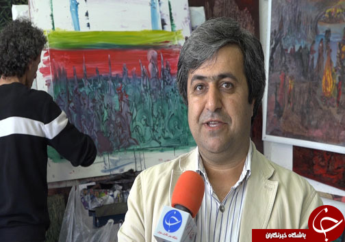 قنادی که تبدیل به نقاش خود آموخته شد + فیلم
