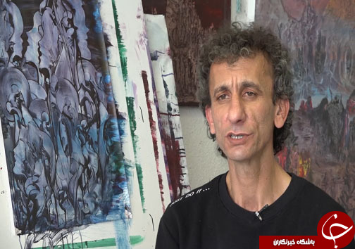 قنادی که تبدیل به نقاش خود آموخته شد + فیلم