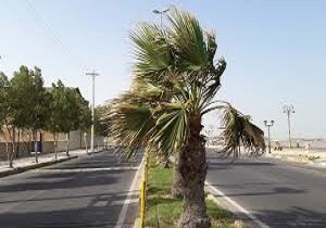 رگبار پراکنده و وزش باد قابل ملاحظه در آبادان