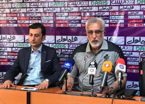 فرکی: مقابل نفت مسجدسلیمان دنبال برد هستیم