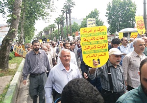 راهپیمایی گیلانیان در حمایت از تصمیم شورای عالی امنیت ملی