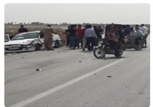 ۶ مصدوم در تصادف چهار خودرو