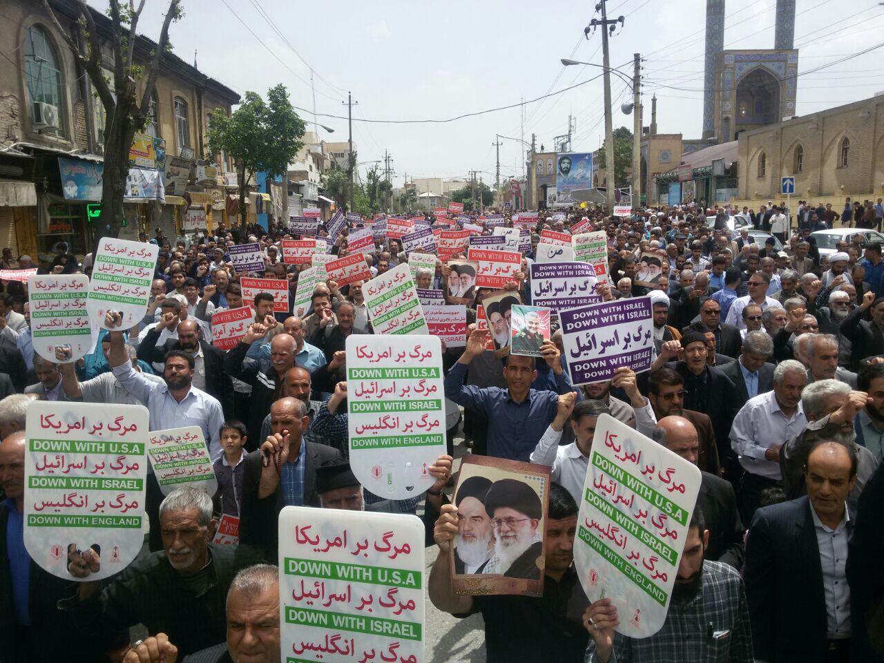 راهپیمایی روزه&zwnj;داران در حمایت از بیانیه شورای عالی امنیت ملی در سراسر کشور برگزار شد