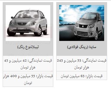 قیمت خودرو امروز افزایش یافت + جدول