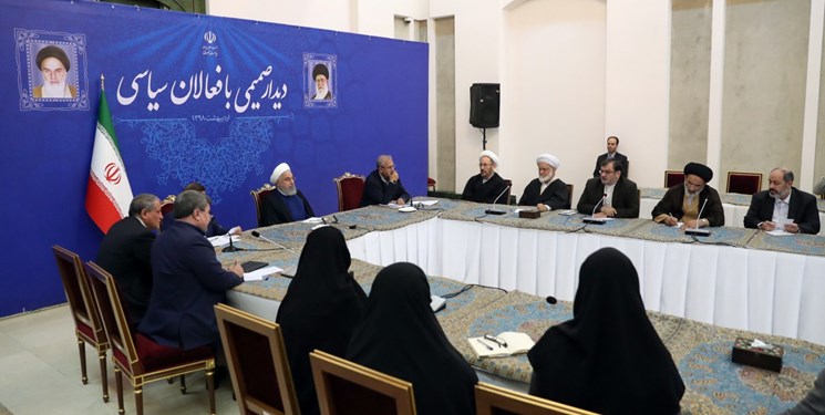 دیدار جمعی از فعالان سیاسی با رئیس&zwnj;جمهور