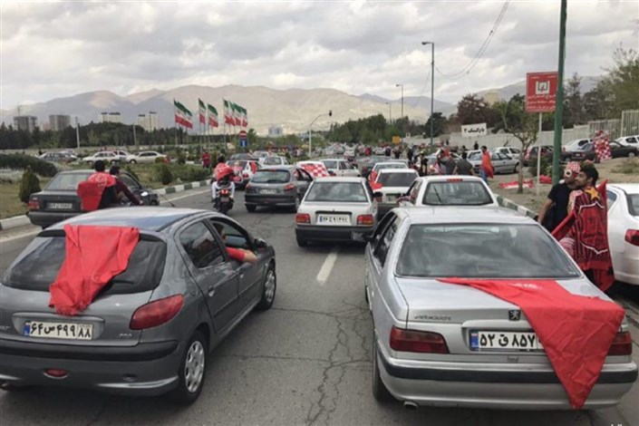 محدودیت تردد در پل غربی ورودی آزادراه به استادیوم آزادی