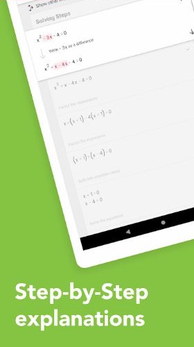 دانلود Photomath-Camera Calculator v5.1.3 - برنامه حل مسائل ریاضی با دوربین برای اندروید