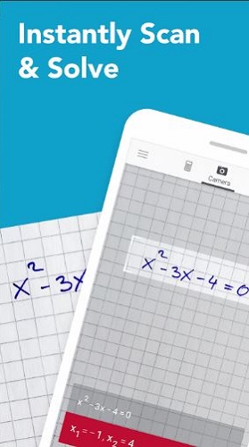 دانلود Photomath-Camera Calculator v5.1.3 - برنامه حل مسائل ریاضی با دوربین برای اندروید
